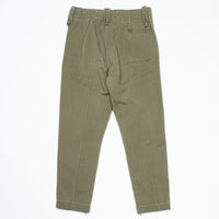 60s British Army Green Cotton Overall Trousers - 32x28