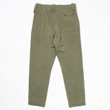 60s British Army Green Cotton Overall Trousers - 32x28