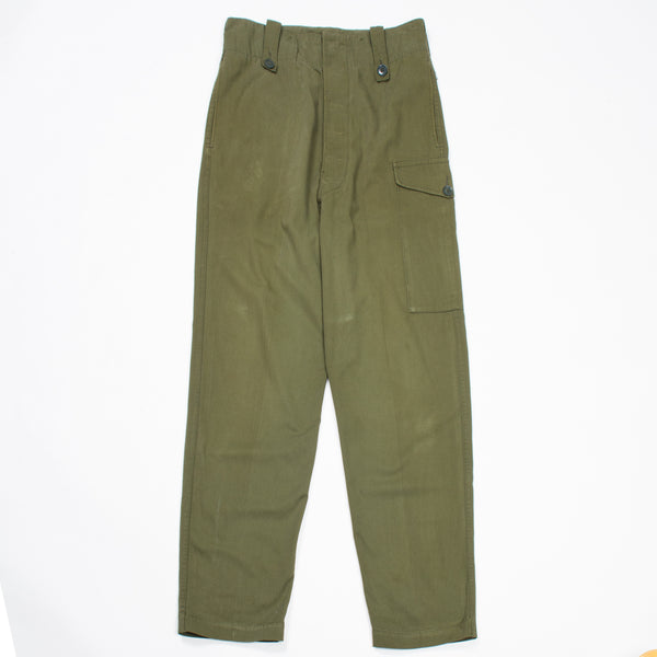 70s Vintage British Army Lightweight Cargo Trousers - 28x32