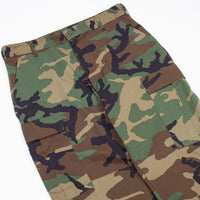 NOS 90s Vintage US Military Temperate Woodland BDU Combat Trousers - 35x33