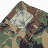 NOS 90s Vintage US Military Temperate Woodland BDU Combat Trousers - 35x33