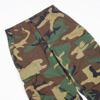 NOS 1981 Vintage US Military Temperate Woodland BDU Combat Trousers - 25x29