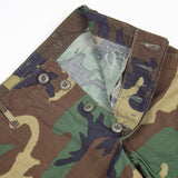 NOS 1981 Vintage US Military Temperate Woodland BDU Combat Trousers - 25x29