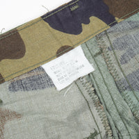 NOS 1981 Vintage US Military Temperate Woodland BDU Combat Trousers - 25x29
