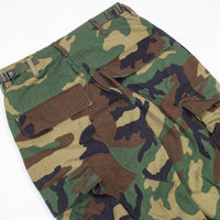 NOS 1981 Vintage US Military Temperate Woodland BDU Combat Trousers - 25x29