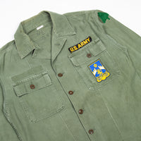 60s Vintage 363rd Inf. Rgt. OG-107 Sateen Utility Shirt - Medium