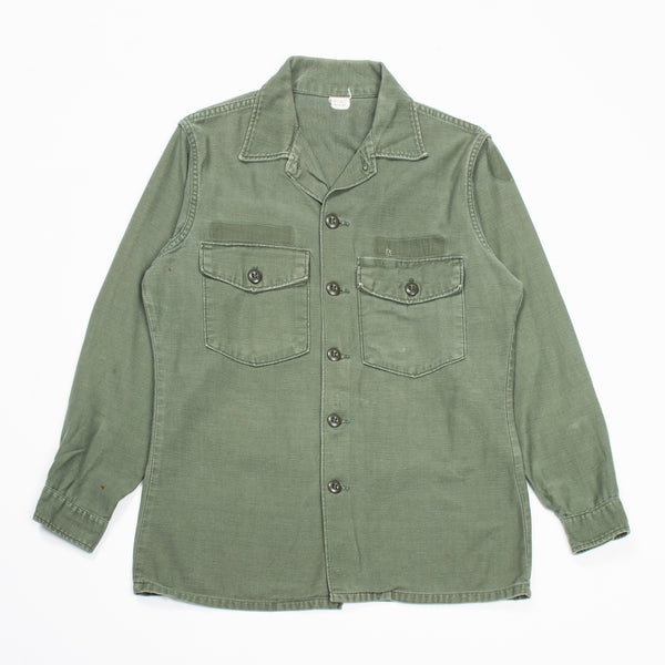 1970 Dated Vietnam War Vintage 3rd Pattern Utility Shirt - Medium