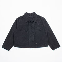 Rare 70s Vintage East German NVA Black APC Crew Jacket - Large