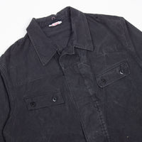 Rare 70s Vintage East German NVA Black APC Crew Jacket - Large