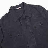 Rare 70s Vintage East German NVA Black APC Crew Jacket - Large