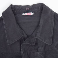 Rare 70s Vintage East German NVA Black APC Crew Jacket - Large