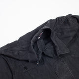 Rare 70s Vintage East German NVA Black APC Crew Jacket - Large