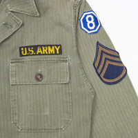 50s Vintage 'McWilliam' US Army HBT Utility Shirt - Medium