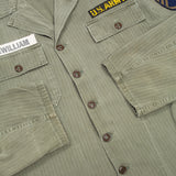 50s Vintage 'McWilliam' US Army HBT Utility Shirt - Medium