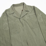 50s Vintage 'McWilliam' US Army HBT Utility Shirt - Medium