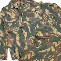 Deadstock Rare 70s Vintage South African Transkei Defence Force Camo Uniform Set - Large