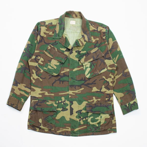 60s Vietnam War ERDL Jungle Jacket - Large