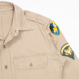 60s Vietnam War Vintage Army Security Agency Khaki 'Class B' Shirt - Medium