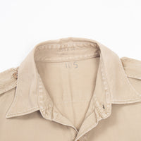 60s Vietnam War Vintage Army Security Agency Khaki 'Class B' Shirt - Medium