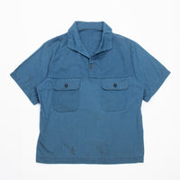 70s Vintage US Navy Blue Pullover Shirt - Medium