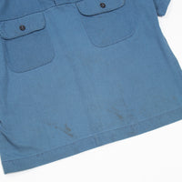 70s Vintage US Navy Blue Pullover Shirt - Medium