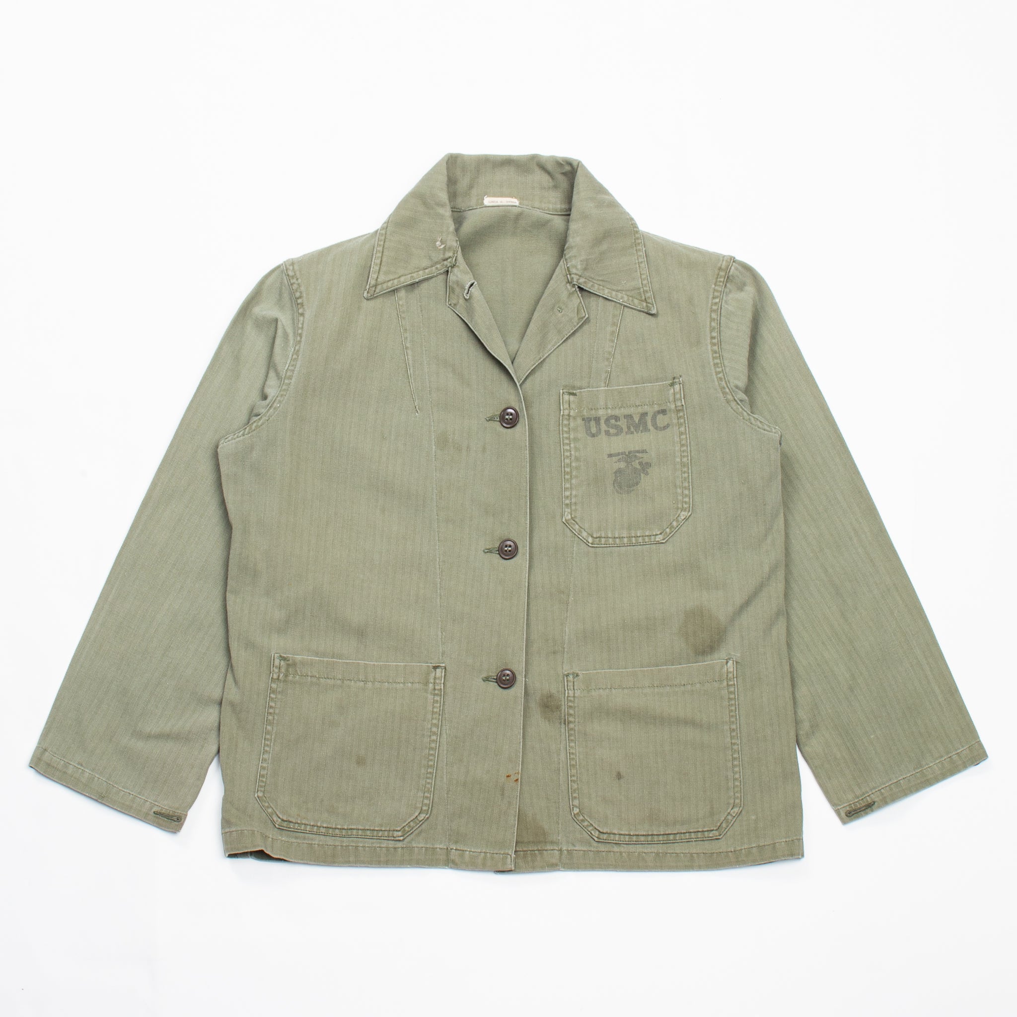 40s WW2 Vintage USMC Women's P41 HBT jacket - Medium – Omega Militaria