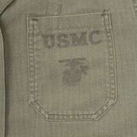 40s WW2 Vintage USMC Women's P41 HBT jacket - Medium