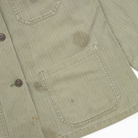 40s WW2 Vintage USMC Women's P41 HBT jacket - Medium