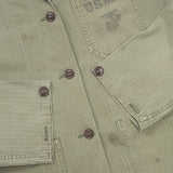 40s WW2 Vintage USMC Women's P41 HBT jacket - Medium