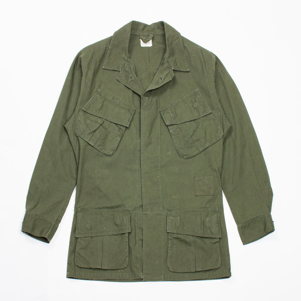60s Vietnam War Poplin Jungle Jacket - Small