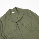 60s Vietnam War Poplin Jungle Jacket - Small
