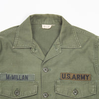 60s Vietnam War Vintage 4th Infantry Division 3rd Pattern Utility Shirt - Small
