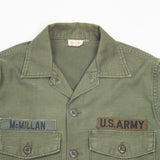 60s Vietnam War Vintage 4th Infantry Division 3rd Pattern Utility Shirt - Small