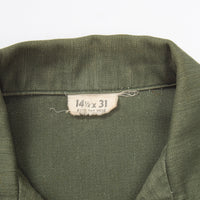 60s Vietnam War Vintage 4th Infantry Division 3rd Pattern Utility Shirt - Small