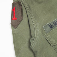60s Vietnam War Vintage 4th Infantry Division 3rd Pattern Utility Shirt - Small
