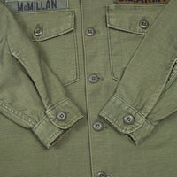 60s Vietnam War Vintage 4th Infantry Division 3rd Pattern Utility Shirt - Small