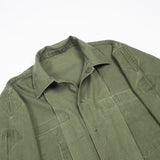 60s Vietnam War Vintage 4th Infantry Division 3rd Pattern Utility Shirt - Small