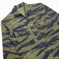 60s Vietnam War Vintage Tadpole Dense (TDD) / TO79 Tigerstripe Shirt - Small