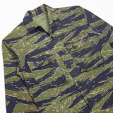 60s Vietnam War Vintage Tadpole Dense (TDD) / TO79 Tigerstripe Shirt - Small