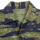 60s Vietnam War Vintage Tadpole Dense (TDD) / TO79 Tigerstripe Shirt - Small