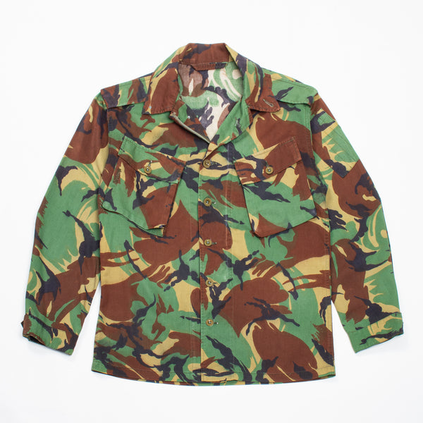 70s Vintage British Army Tropical DPM Combat Shirt - Medium