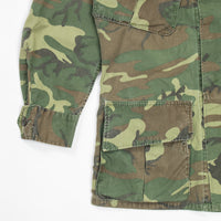 Rare 60s Vietnam War Vintage Poplin ERDL Jungle Jacket - Small