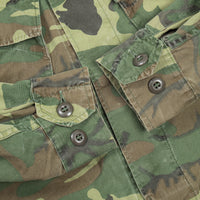 Rare 60s Vietnam War Vintage Poplin ERDL Jungle Jacket - Small