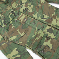 Rare 60s Vietnam War Vintage Poplin ERDL Jungle Jacket - Small