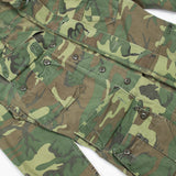 Rare 60s Vietnam War Vintage Poplin ERDL Jungle Jacket - Small