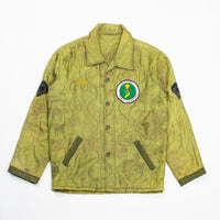 60s Vietnamese Tailor-Made Poncho Liner Souvenir Tour Jacket - Medium