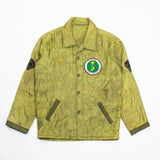 60s Vietnamese Tailor-Made Poncho Liner Souvenir Tour Jacket - Medium