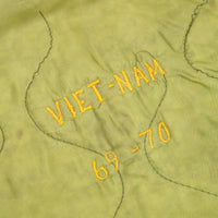 60s Vietnamese Tailor-Made Poncho Liner Souvenir Tour Jacket - Medium