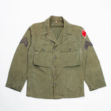 40s Vintage US Army 5th Infantry Division '45D' HBT Jacket - Large