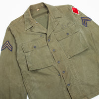 40s Vintage US Army 5th Infantry Division '45D' HBT Jacket - Large